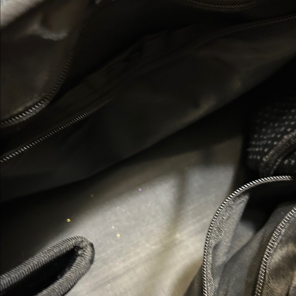 Navy Leopard Print Tote Bag with Matching Pouch - Picture 4 of 10